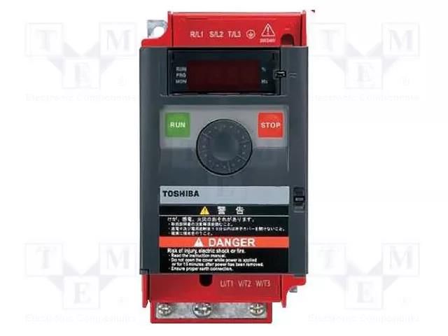 Inverter; Max motor power: 1.5kW; Usup: 200÷240VAC; Display: LED TOSHIBA VFNC3S-2015PL