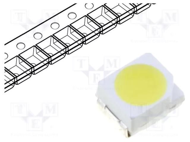 LED; SMD; 3528,PLCC2; white neutral; 1400÷2500mcd; 120°; 20mA WAH WANG HOLDING WW-WTA30TS-Q