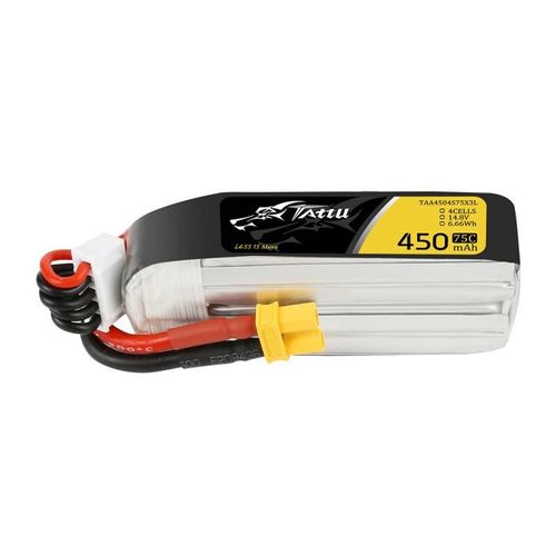 Battery  Tattu 450mAh 14,8V 75C 4S1P Long, Tattu TAA4504S75X3L