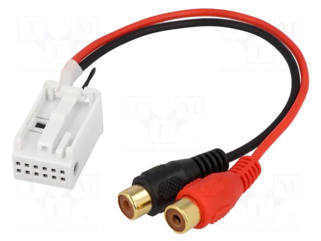 Aux adapter; RCA 4CARMEDIA MERCEDES.03-RCA