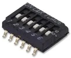 SWITCH, FLUSH, SPST, 6 WAY, SMD TDA06H0SB1