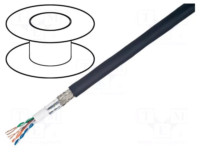 Wire; SF/UTP; 4x2x24AWG; industrial Ethernet,outdoor; 5e; Cu BELDEN 7938A.B59500