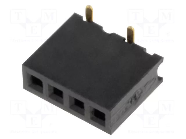 Connector: pin strips; socket; female; PIN: 4; SMT; straight; 1A CONNFLY DS1065-02-1X4S8BS