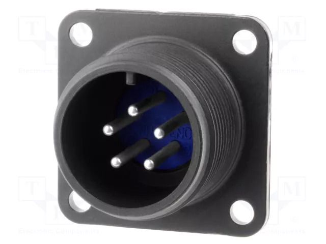 Connector: circular; socket; PIN: 5; male; soldering; 97; 13A; 200VAC AMPHENOL 97-3102A14S-5P.946