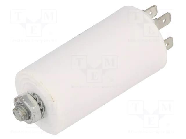 Capacitor: polypropylene; motors, run; 4uF; 450V; ±5%; 3000h SR PASSIVES CBB60E-4/450