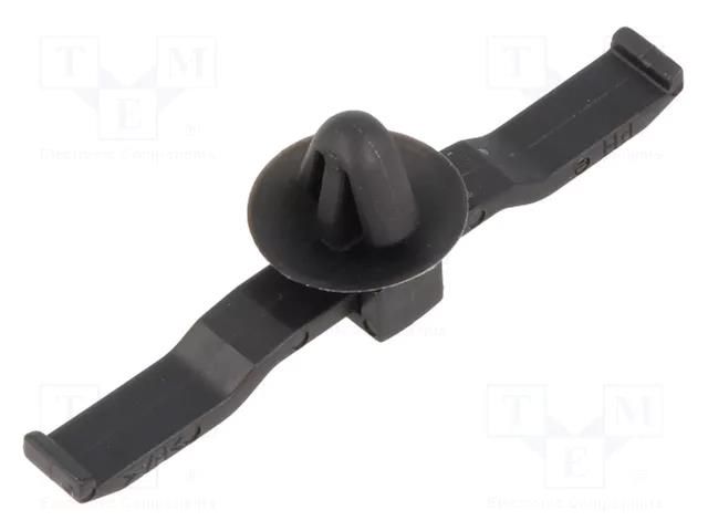 Holder; push-in; UL94V-2; black; Panel thick: max.1.2mm; Ht: 7.7mm HELLERMANNTYTON CHA1
