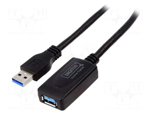 Cable; USB 3.0,with amplifier; USB A socket,USB A plug; 5m DIGITUS DA-73104