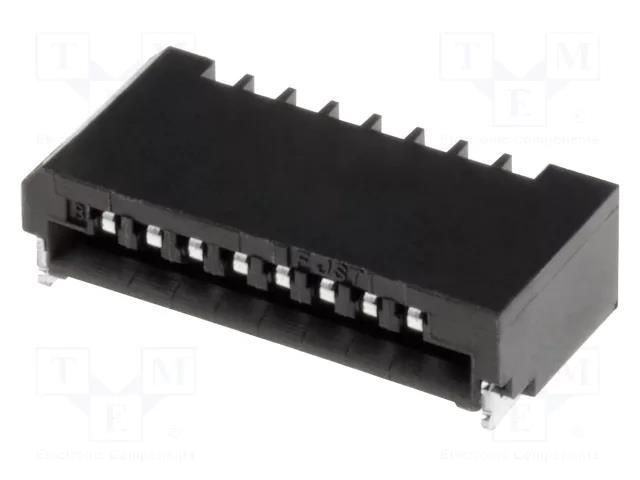 Connector: FFC/FPC; SMT; 50V; 0.5A; PIN: 8; 1mm; horizontal; Non-ZIF JST 08FMN-SMT-A-TF