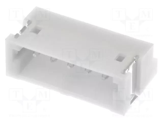 Connector: wire-board; socket; male; PIN: 5; ZH; 1A; 50V; horizontal JST S5B-ZR-SM4A-TF