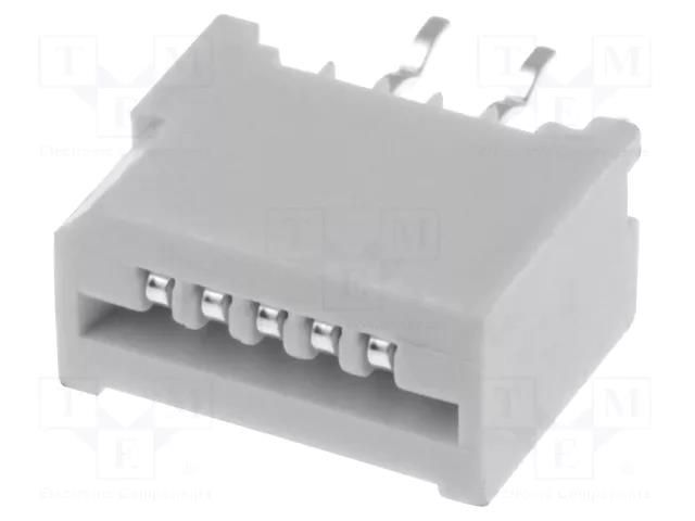 Connector: FFC/FPC; tinned; THT; PIN: 5; Contacts: copper; 1.25mm CONNFLY DS1020-01-05BT1