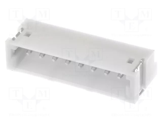 Connector: wire-board; socket; male; PIN: 8; ZH; 1A; 50V; horizontal JST S8B-ZR-SM4A-TF
