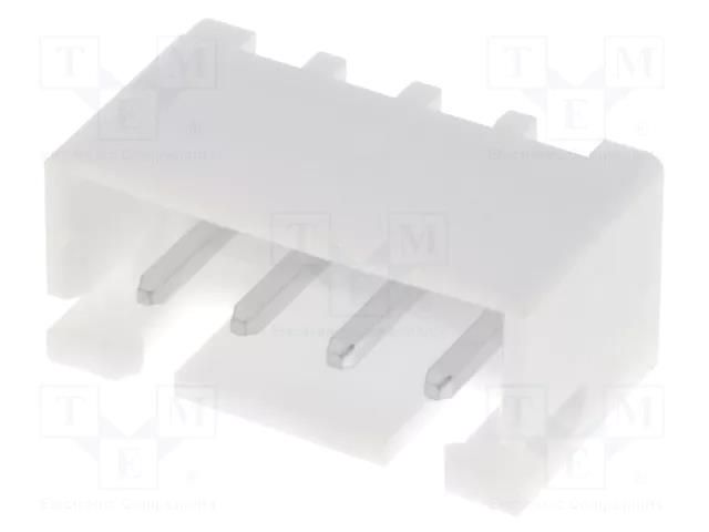 Connector: wire-board; socket; male; PIN: 4; XH; 3A; 250V; straight JST B4B-XH-A