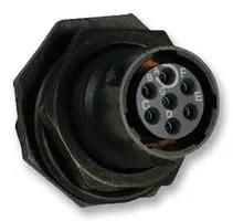 CIRCULAR, RECEPTACLE, 7 WAY, JAM NUT UTS710E7S