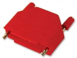 BACKSHELL, PLASTIC, VERTICAL, RED, 9WAY MC-DPPK9-RED-K