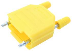 BACKSHELL, PLASTIC, VERTICAL, YLW, 9WAY MC-DPPK9-YELLOW-K