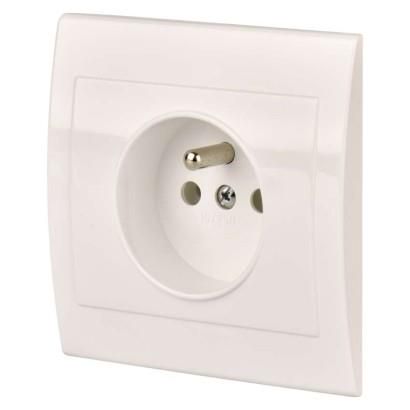 Socket PRAKTIK 4FN15065.901, white, Tesla Stropkov A0273