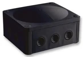 JUNCTION BOX, PP, BLK, 160X140X81, IP67 COMBI 1210/5/S
