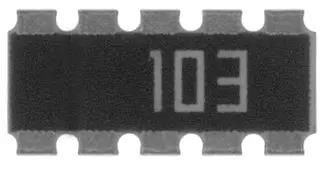 RESISTOR, ARRAY-8, 10K, 0.05, SMD YC158TJR-0710KL