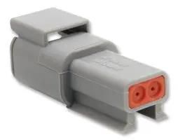 CONNECTOR HOUSING, RCPT, 2 WAY, PLASTIC ATM04-2P