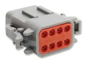 CONNECTOR HOUSING, PLUG, 8 WAY, PLASTIC ATM06-08SA