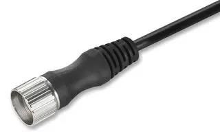CONNECTOR, RCPT/ FREE END, M23, 12 WAY SAIB-M23-12P-ST-5.0M