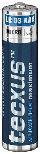 Alkaline maximum LR03/AAA (Micro) Battery, 4 pcs. in blister, blue-silver - alkaline manganese battery, 1.5 V 23631