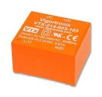 AC-DC CONV, FIXED, 1 O/P, 3W, 15V VTX-214-003-115
