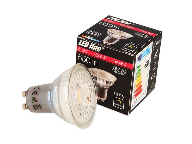 LED line® lamp GU10 220~240V 5,5W 550lm 60° 4000K Dimmable 240638