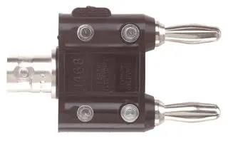 ADAPTOR, BNC JACK-DOUBLE BANANA PLUG 1468