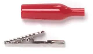 ADAPTOR, ALLIGATOR CLIP-BANANA JACK, RED 2240-2