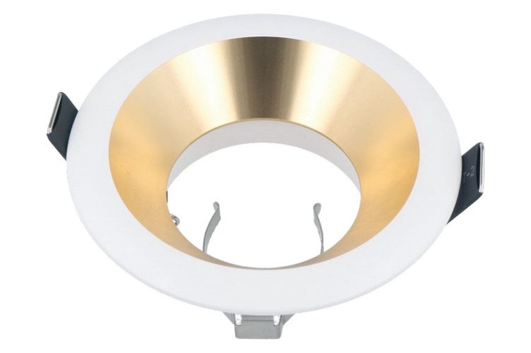 Recessed downlight 16MR/GU10, deep, white/gold, LED line 241314 5901583241314