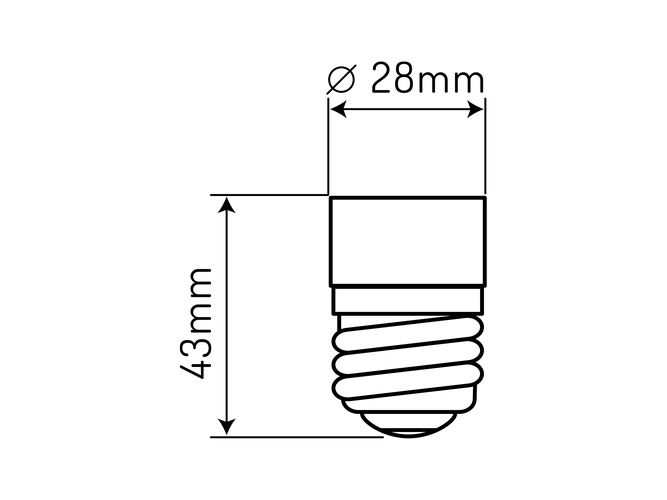 Adapter socket from E14 to E27 242076