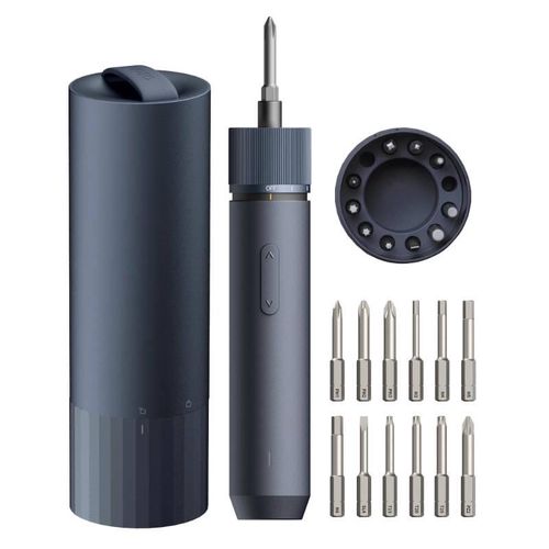HOTO QWLSD001 cordless precision screwdriver + bit set (blue), HOTO QWLSD001