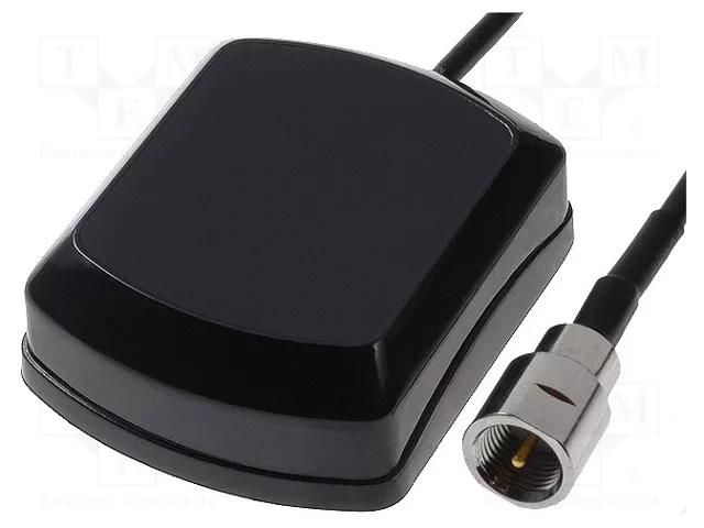 Antenna; automotive,inner; GPS; FME male; plug; Len: 5m; magnet JC Antenna GPS-FME-B