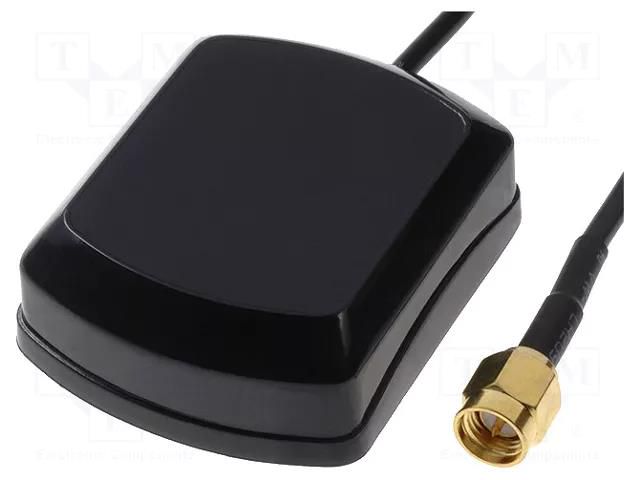 Antenna; inner; GPS; SMA-A; plug; straight; SMA male; Len: 5m; magnet JC Antenna GPS-SMA-A