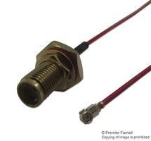 RF COAXIAL CABLE, RED, IP67 SMA, 100MM MC000818