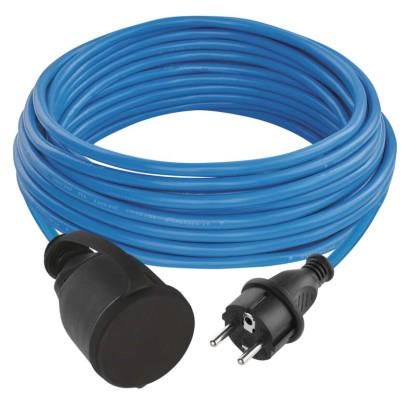 Weatherproof Extension Cord 10 m / 1 socket / blue / PVC / 230 V / 1,5 mm2, EMOS P01410W 8592920123614