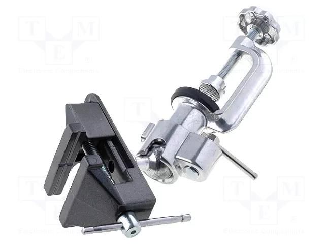 Vice; aluminium alloy; Jaws width: 74mm; with ball joint; H: 155mm GOLDTOOL GT-190