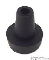 PUSH-ON FEET, THERMOPLAST, BLACK, 4.6MM TRPOF-50185
