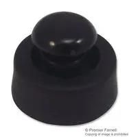 FEET, RIVET, THERMOPLAST, BLACK, 6MM TRFF-006-P5X6.5