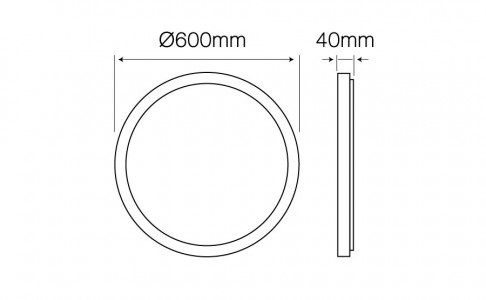 LED line® panel round 40W 3200lm 4000K 248764