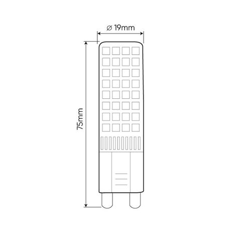 LED bulb G9 230V 12W, 1160lm, warm white, LED line 248900 5901583248900