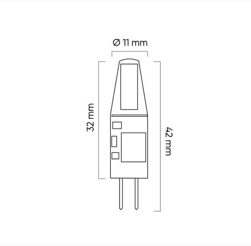 LED bulb G4 COB 12V AC/DC 1,5W 120lm 2700K 248979