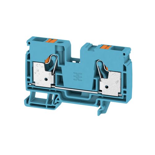 Feed-through terminal block, PUSH IN, 10 mm², 1000 V, 57 A, Number of connections: 2 Weidmuller 2490370000 04050118500806