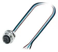 SENSOR CORD, 4P, M12 RCPT-FREE END, 0.5M 1458855