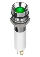 LED IND, 8MM RECE, CHROME, 24V TRI,IP67 Q8R1CZZRYG24E