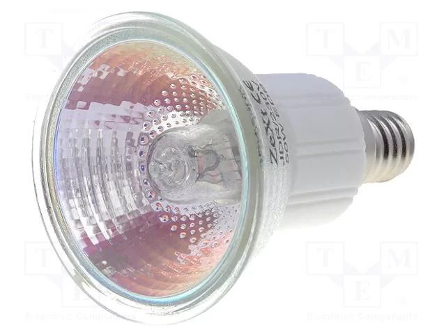 Halogen; 230VAC; 50W; E14; JDR; 580lm; 38° ZEXT HAL-E14/50