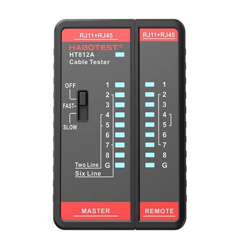 Network cable tester Habotest HT812A  RJ45/RJ14/RJ12/RJ9, Habotest HT812A