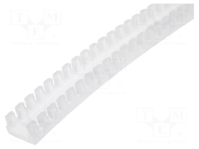 Hole and edge shield; polyamide; L: 25m; natural; -60÷95°C; UL94HB HELLERMANNTYTON G51NB-PA6-NA