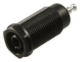 BANANA JACK, 15A, TURRET, BLACK 6387-ST-T-0
